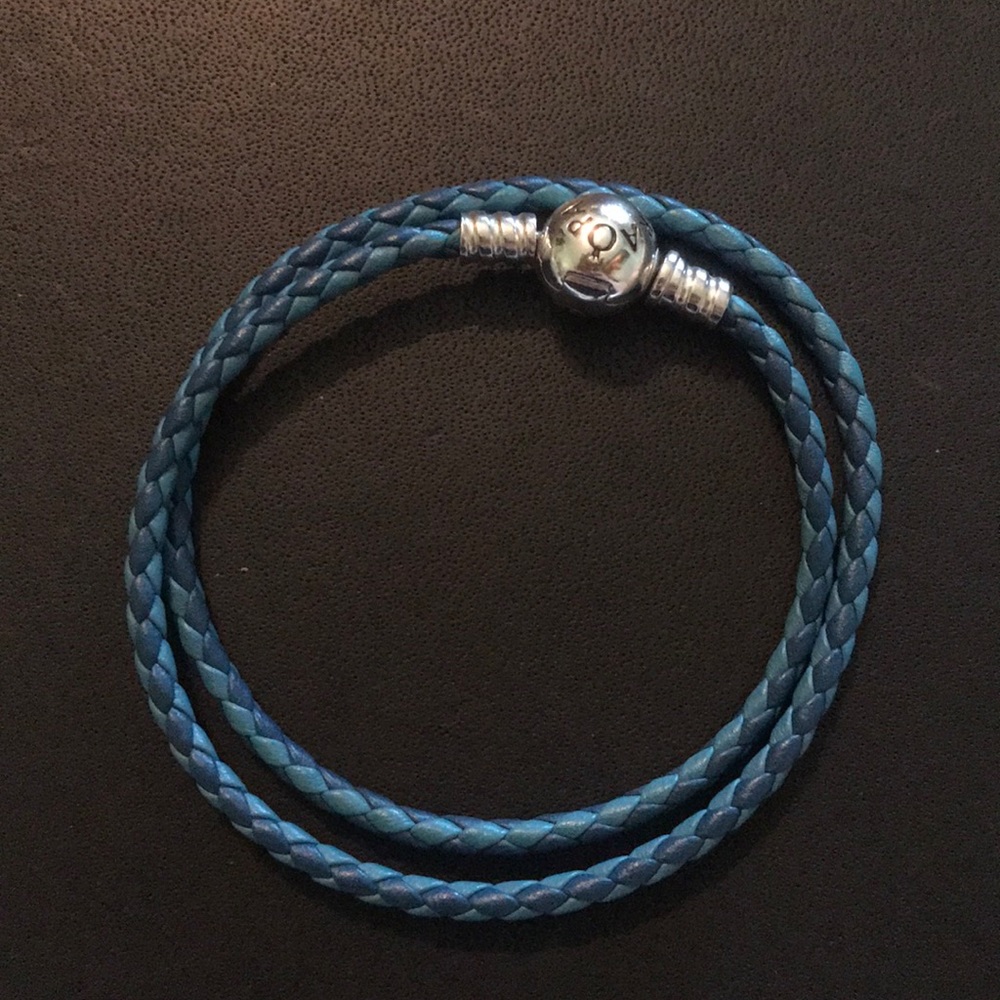 Pandora Blue Leather Bracelet